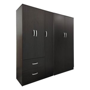 Lego wardrobe with five doors, wenge, 170x42x180 cm