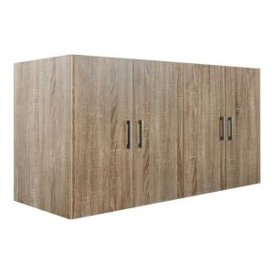 Wardrobe Loft with 4 doors Hm352.02 sonoma color 120x42x60