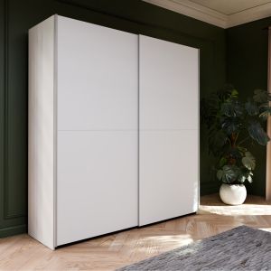 Гардероб Noez I с 2 врати и рафтове в бял цвят 170.5x61x190.5см