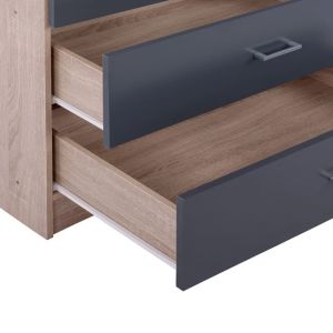 Wardrobe Reina with 2 doors, sonoma-gray color 80x42x180cm Hm338.04