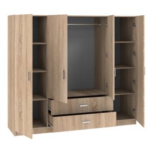 Гардероб Royal с четири крила Sonoma 200x58x177 см