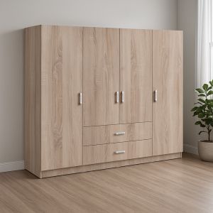 Гардероб Royal с четири крила Sonoma 200x58x177 см