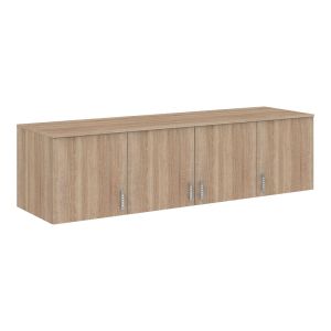 Гардероб Royal с четири крила, чекмеджета и тавански изглед Sonoma 200x58x230см