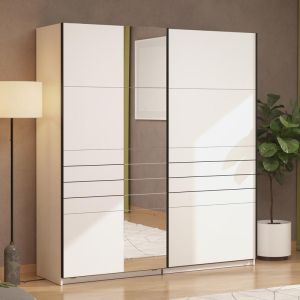 Wardrobe Veymont 200 Og H217 white color 195x61x218cm