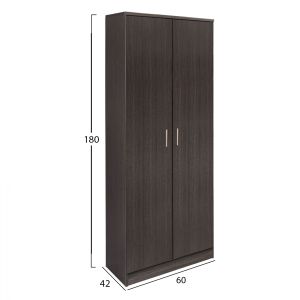 Wardrobe with 2 doors Hm337.01 Zebrano 60x42x180