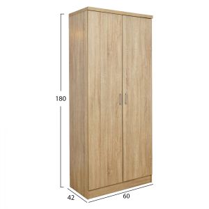 Wardrobe with 2 doors Hm337.02 sonoma color 60x42x180