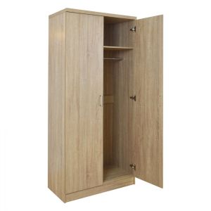 Wardrobe with 2 doors, sonoma color Hm368.02 80x42x181