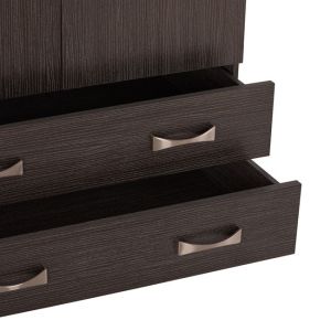 Wardrobe with 3 doors 150x55x180cm Hm384.01 Zebrano