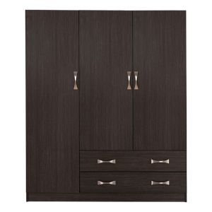 Wardrobe with 3 doors 150x55x180cm Hm384.01 Zebrano