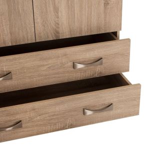 Wardrobe with 3 doors Hm384,02 sonoma color 150x55x180cm