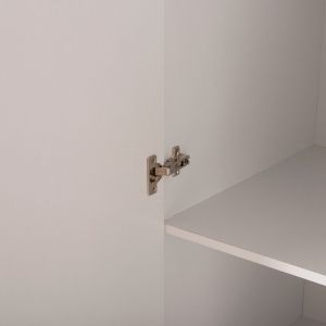 Гардероб с 3 врати и 2 чекмеджета Carly Hm384,05 бял цвят 150x55χ180hcm