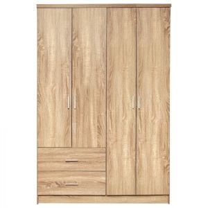 Wardrobe with 4 doors Hm339.02 sonoma color 120x42x181
