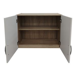 Гардероб с две врати Lego в цвят Sonoma-white 79x41.5x60см