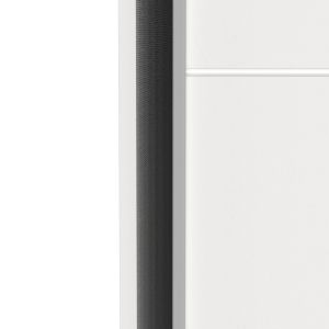 Гардероб с две плъзгащи се врати Kawen бял 116.5x60x203см