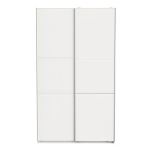 Гардероб с две плъзгащи се врати Kawen бял 116.5x60x203см