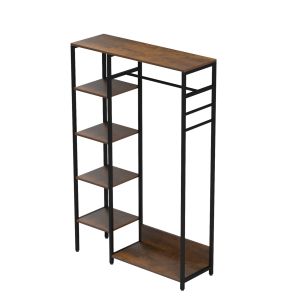 Гардероб с отворен достъп Aranja HM18082 метал-меламин 90x30x140hcm.