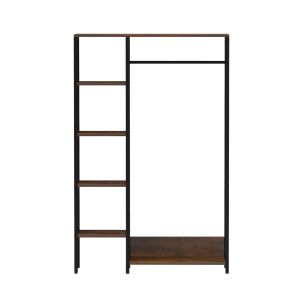 Гардероб с отворен достъп Aranja HM18082 метал-меламин 90x30x140hcm.