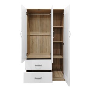 Гардероб с пет врати Athos I Sonoma-white 170x42x240см