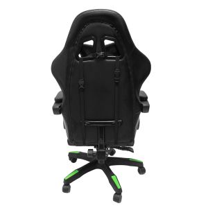 Gaming chair Darren,03 black-green Pvc nylon 51x49x125hcm HM1203