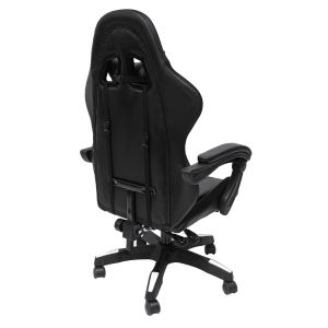 Gaming chair Darren, 10 black-gray Pvc nylon 51x49x125hcm HM1203