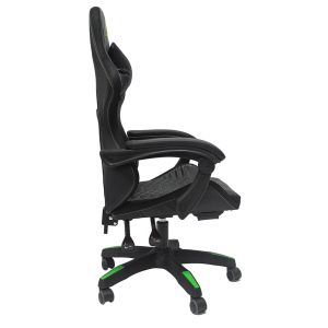 Gaming chair Loot black-green Pvc and nylon 51x49x125hcm HM1204