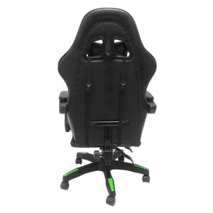 Gaming chair Loot black-green Pvc and nylon 51x49x125hcm HM1204