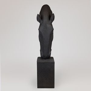 Large interior floor sculpture - horse head 41x31x147cm
