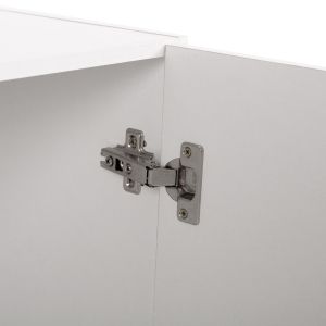 Upper cabinet for 2-chamber wardrobe Jaslyn, melamine in white 80.2x42x60cm (HM350.05)