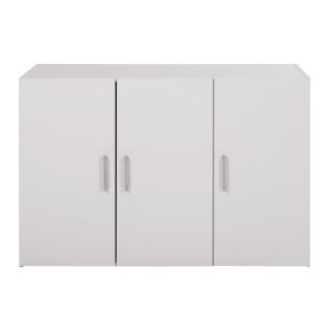 Upper cabinet for 3-chamber wardrobe Alivia, melamine in white 90.2x42x60cm (HM351.05)