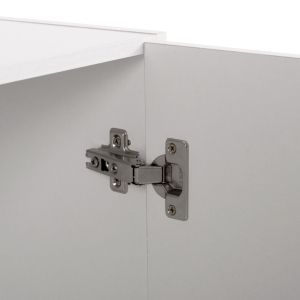 Upper cabinet for 3-chamber wardrobe Alivia, melamine in white 90.2x42x60cm (HM351.05)