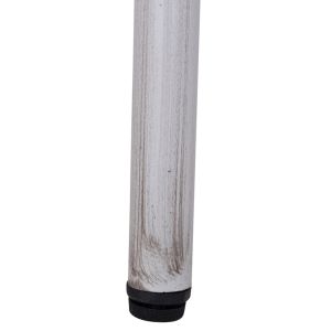 Garden aluminum table 70x70x76 Hm5568.01 white patina with glass top