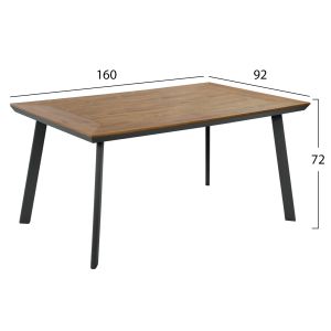 Garden aluminum table Hm5132,12 gray 160x92x72