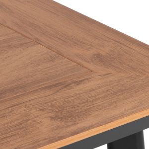 Garden aluminum table Hm5562,02 gray 120x80x72
