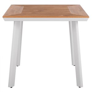 Garden aluminum table Hm5563,01 white 80x80x72