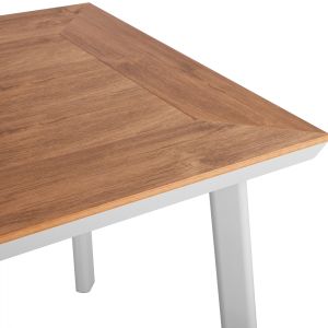 Garden aluminum table Hm5563,01 white 80x80x72