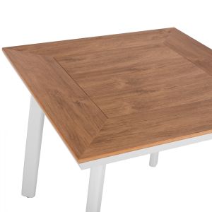 Garden aluminum table Hm5563,01 white 80x80x72