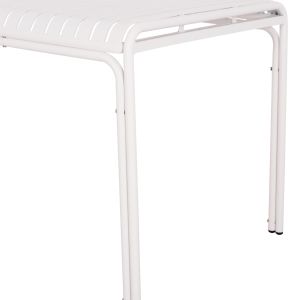 Garden aluminum table Rachel Hm6339.02 white color 150x80x75cm.