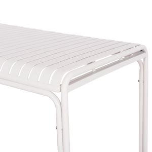 Garden aluminum table Rachel Hm6339.02 white color 150x80x75cm.