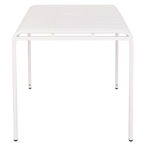 Garden aluminum table Rachel Hm6339.02 white color 150x80x75cm.