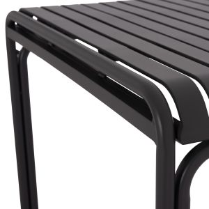 Garden square aluminum table Rachel Hm6338.01 gray color 80x80x76cm.