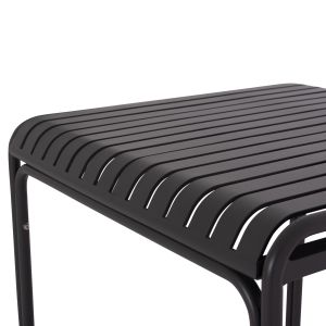 Garden square aluminum table Rachel Hm6338.01 gray color 80x80x76cm.