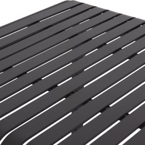 Garden square aluminum table Rachel Hm6338.01 gray color 80x80x76cm.