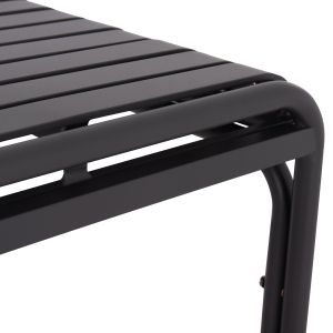 Garden square aluminum table Rachel Hm6338.01 gray color 80x80x76cm.