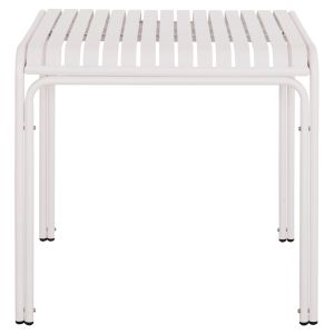 Garden square aluminum table Rachel Hm6338.02 white color 80x80x75cm.