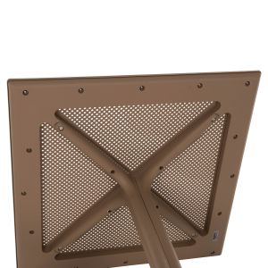Square garden table made of polypropylene Lunar cappuccino 80x80x75cm Hm5930,14