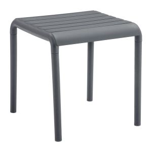 Garden square side table Korver Hm6335.03 polypropylene in gray 45x45x48cm.