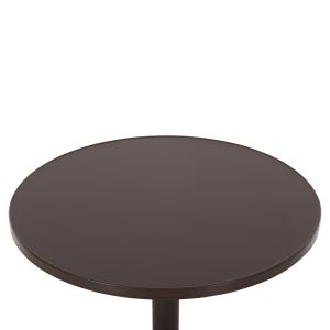 Goss round garden table made of aluminum in brown D60x70hcm Hm5974.02
