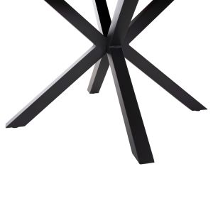 Garden round table Moril aluminum anthracite, natural color polywood D120cm Hm6041,01
