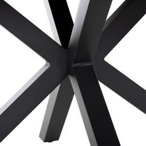 Garden round table Moril aluminum anthracite, natural color polywood D120cm Hm6041,01