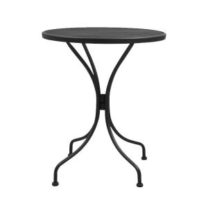 Garden round metal table 003 gray color 60x73cm